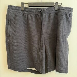 all in motion Men's Charcoal Textured Drawstring Athletic Shorts